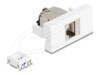 Delock Easy 45 Module RJ45 jack to LSA Cat.6A STP with locking clip and cable tie-free