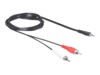 Delock Audiokabel 10m Sort