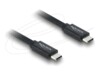 Delock USB 2.0 / USB 3.2 / Thunderbolt 3 / DisplayPort 1.4a / DisplayPort 2.0 (Alt Mode) / PCIe 3.0 USB Type-C kabel 1m Sort