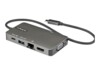 StarTech.com USB-C Multiport Adapter, USB-C to 4K 30Hz HDMI or 1080p VGA, USB Type-C 100W Power Delivery Passthrough, 3-Port USB 3.0 Hub 5Gbps, GbE, 12' Long Attached Cable - Works w/ Thunderbolt 3 (DKT30CHVPD2) Dockingstation