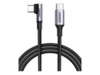 Kabel USB Ugreen Kabel UGREEN USB C do USB C zlacze katowe Kabel 100 W USB-C do USB-C obslugiwany dla MacBook Pro 2020, MacBook Air 2020, Dell XPS17, XPS15, iPad Pro 2020, Surface Go 2, Surface Book 3 (1 M)