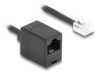 DeLOCK Telefonkabel 5m Sort