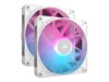 CORSAIR iCUE Link RX140 RGB Twin Starter Kit Fan 2-pack Hvid 140 mm