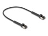 DeLOCK CAT 6a U/FTP 25cm Patchkabel Sort