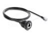 Delock Cable RJ12 plug to RJ12 jack for installation 1 m black