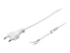 goobay Strømkabel 1.5m Hvid