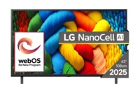 LG NanoCell 43NANO80A3B TV 43' 4K Ultra HD Sort