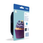 Brother LC 123C Cyan 600 sider