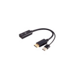 HDMI-A adapter, DisplayPort plug, 4K60Hz, 20cm