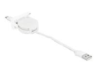 Delock Lightning-kabel 50cm Hvid