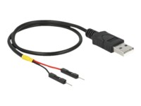Delock USB / strøm kabel 30cm Sort