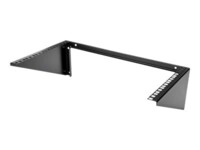 StarTech.com 6U Wall Mount Patch Panel Bracket - 19 in - Steel - Vertical Mounting Bracket for Networking and Data Equipment (RK619WALLV) Beslag til montering på væg Sort