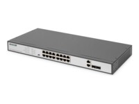 DIGITUS DN-95342-1 Switch 16-porte Fast Ethernet PoE+