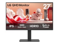 LG 27BA54QB-B 27' IPS 2560 x 1440 (2K) DisplayPort HDMI 75 Hz