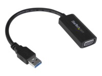 StarTech.com USB 3.0 to VGA Display Adapter 1920x1200, On-Board Driver Installation, Video Converter with External Graphics Card - Windows (USB32VGAV) USB / VGA adapter 19.5m Sort