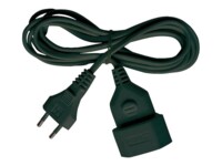 brennenstuhl H03VVH2-F 2x0.75 Forlængerkabel til strøm 5m Sort