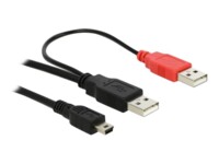 Delock USB-kabel 1m Sort