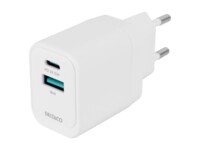 DELTACO Adapter 20Watt 1xUSB-A 2.0 1xUSB-C