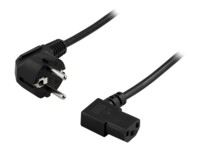 DELTACO DEL-109B Strømkabel 50cm Sort