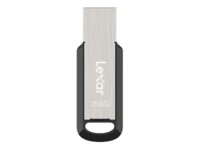 Lexar JumpDrive M400 128GB USB 3.0 USB stick Sort Sølv