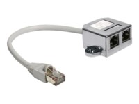 DeLOCK RJ45 Port Doubler 15cm Ethernet 100Base-TX splitter