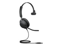 Jabra Evolve2 40 SE UC Mono Kablet Høretelefoner Sort
