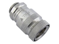 Koolance QD2 Female Quick Disconnect No-Spill Coupling, Male Threaded G 1/4 BSPP Flydende kølesystem-kobling 1-pack Sølv