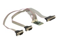 DeLock MiniPCIe I/O PCIe full size 2 x Serial RS-232 1 x Parallel Parallel/seriel adapter PCI Express 2.0 Mini Card 921.6Kbps