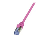LogiLink PrimeLine CAT 6a SFTP, PiMF 3m Patchkabel Pink