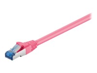 goobay CAT 6a SFTP, PiMF 7.5m Patchkabel Magenta