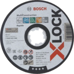 Bosch Rapido Multi Construction ACS 60 V BF Skæreskive Vinkelkværn X-LOCK Metal Plastik Rustfrit stål Keramik Ikke-jernholdigt metal Marmor 125 mm 22.23 mm akselhul