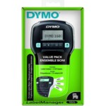 DYMO LabelManager 160 Value Pack mit 3 D1-Bänder 12mm Qwertz