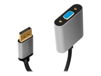 LogiLink Videoadapter 15cm Sort Grå