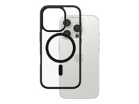 PanzerGlass HardCase Transparent w. Black MagSafe & Frame iPhone 16 Pro Beskyttelsescover Transparent Apple iPhone 16 Pro