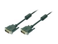 LogiLink DVI-kabel 2m Sort
