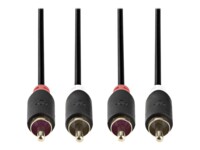 Nedis Audiokabel Sort 5m