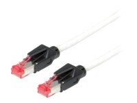 Draka Comteq S/FTP Patch cable Cat6, Grey, 0.5m 0,5m Grå