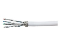 LogiLink PrimeLine CAT 7 Kabel med afskærmning med folie og kobberfletning (SFTP 100m Bulkkabel Hvid