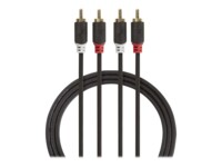 Nedis Audiokabel Sort 1m