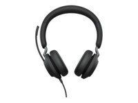 Jabra Evolve2 40 SE MS Stereo Kablet Høretelefoner Sort