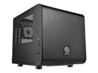 Thermaltake Core V1 Tårn Mini ITX Ingen strømforsyning Sort
