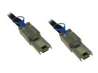 Inter-Tech Serial Attached SCSI (SAS) eksternt kabel Sort 1m