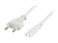 DELTACO DEL-109JP Strømkabel 10m Hvid