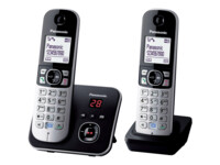 Panasonic KX-TG6822 Trådløs telefon Ingen nummervisning Sort