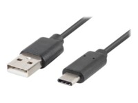 Lanberg USB Type-C kabel 1m Sort
