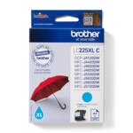 Brother LC 225XLC Cyan 1200 sider Blæk