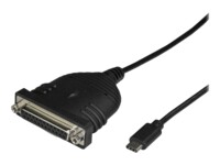 StarTech.com USB C to Parallel Printer Cable - DB25 Female Port for IEEE1284 Printers - Bus Powered - Printer Cable Adapter - USB to DB25 (ICUSBCPLLD25) USB / parallelkabel 183cm Sort