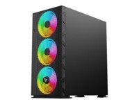 SAVIO Raptor X1 ARGB Mesh / Glass Tower ATX Sort