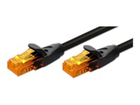 Qoltec CAT 6 Ikke afskærmet parsnoet (UTP) Patchkabel Sort