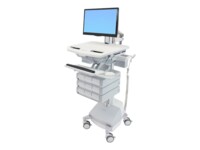 Ergotron StyleView Vogn med hjul LCD-display/tastatur/mus/CPU/notebook/kamera/scanner Op til 24'